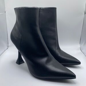 NORDSTROM OPEN EDIT BLYTHE BOOTIE FLARED HEEL BLACK WOMEN’S SZ 10M